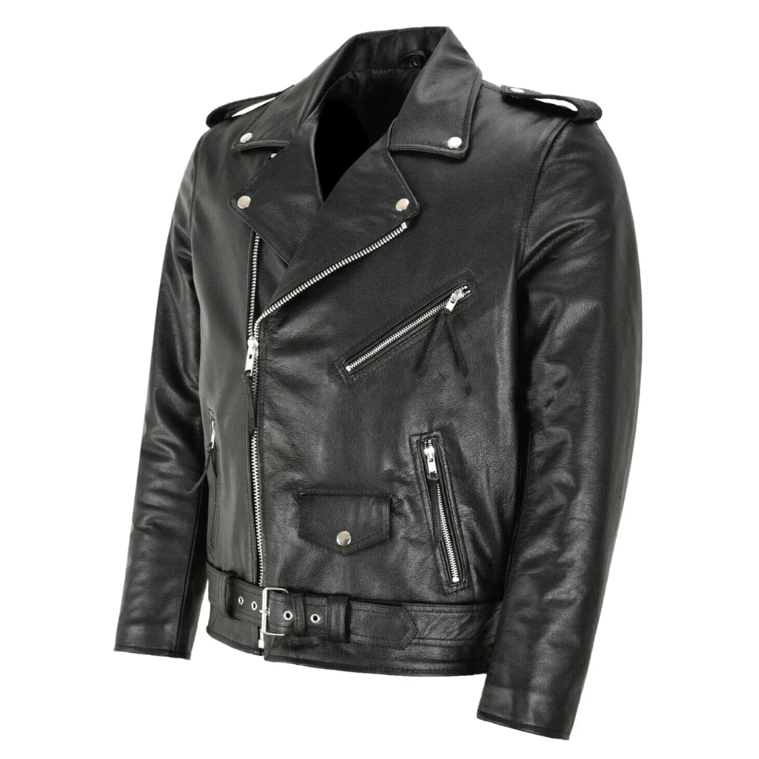 Kevin | Classic Leather Biker Jacket
