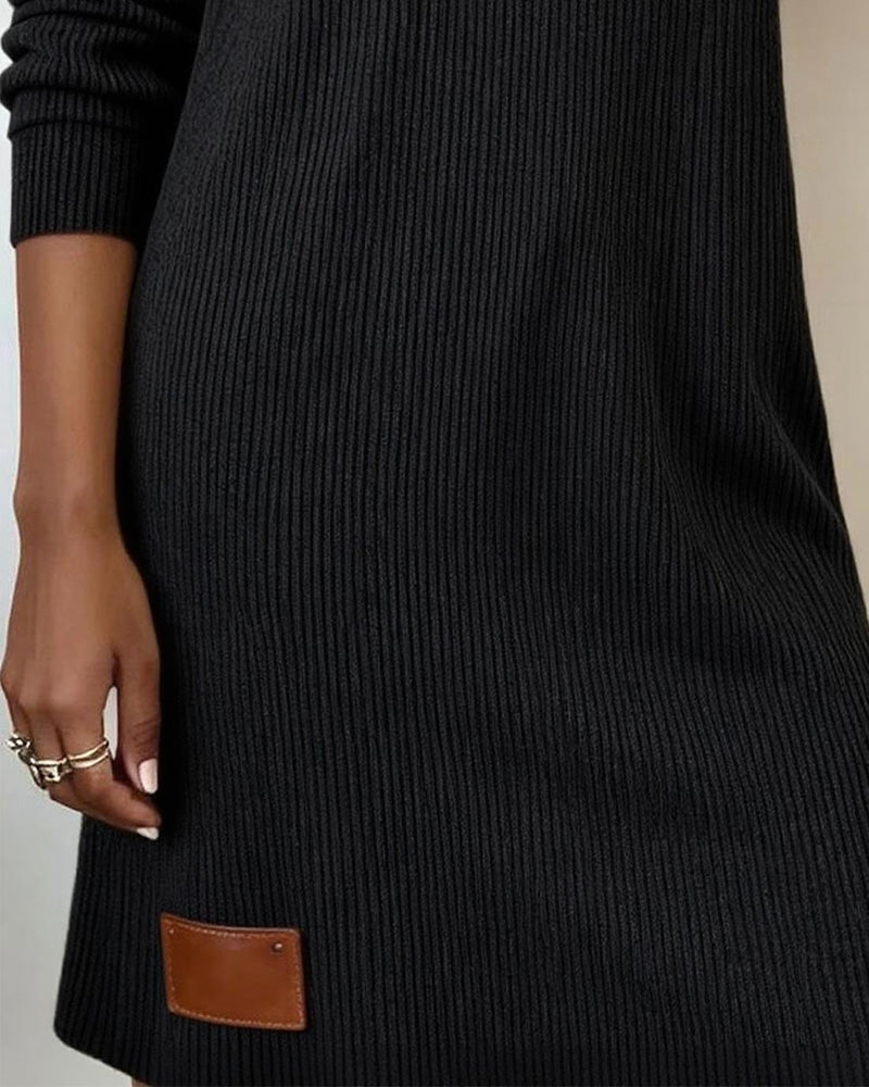 Sienna | Soft Ribbed Sweater Dress