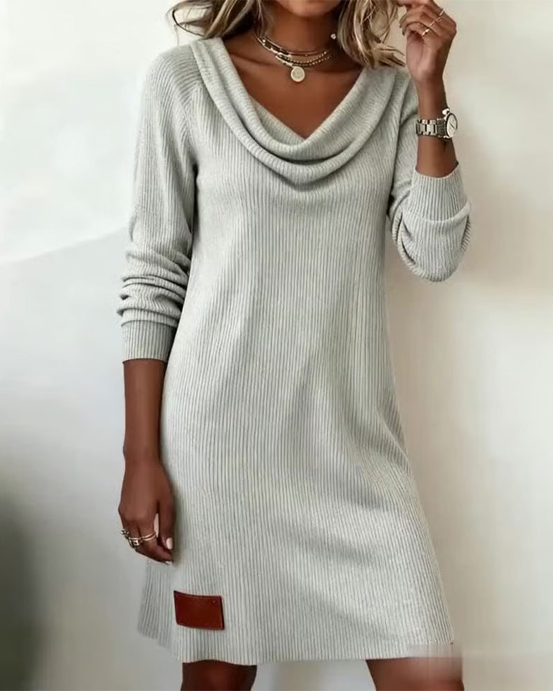 Sienna | Soft Ribbed Sweater Dress
