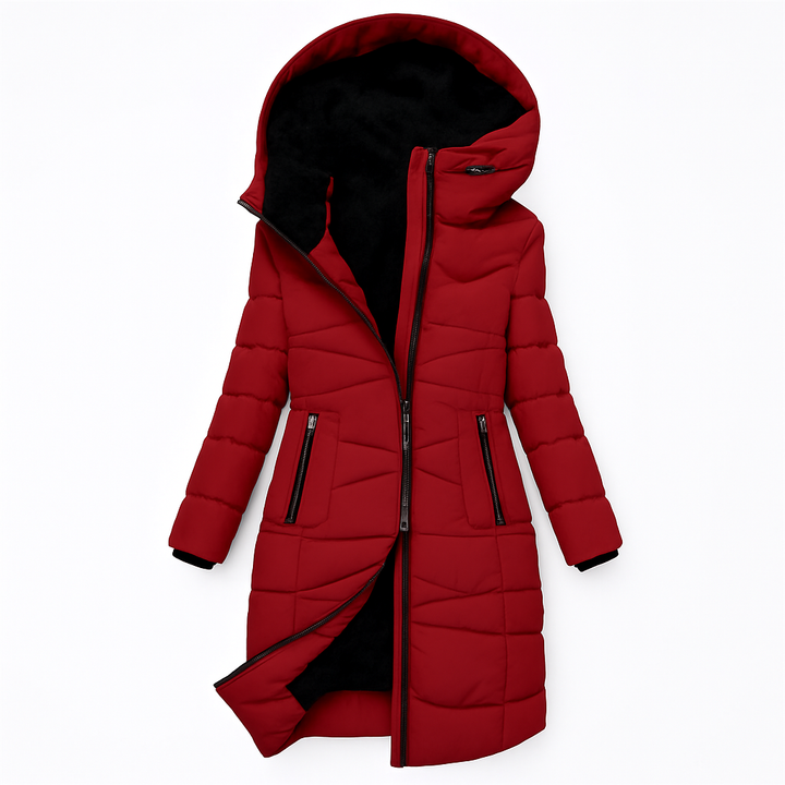 Kristianne | Long Quilted Hooded Coat