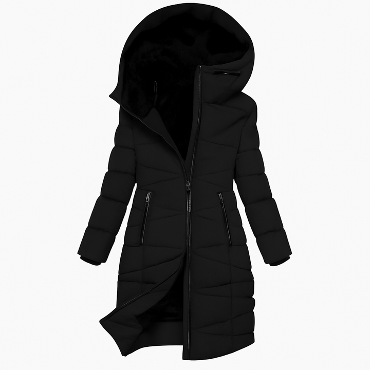 Kristianne | Long Quilted Hooded Coat