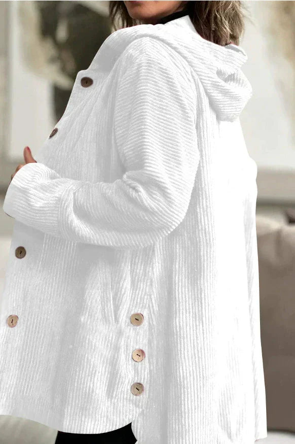 Noa | Cozy Corduroy Hooded Jacket