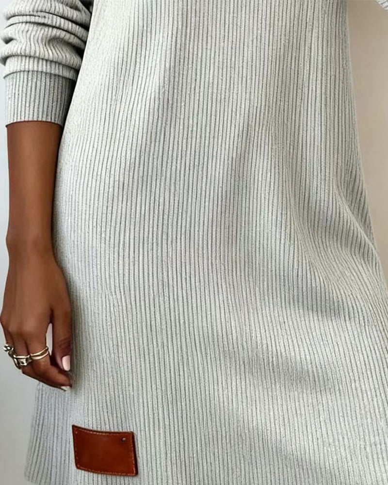 Sienna | Soft Ribbed Sweater Dress