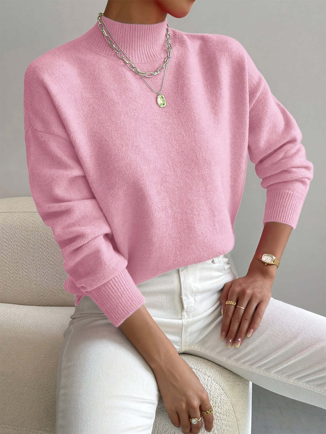 Tara | Mock Neck Sweater