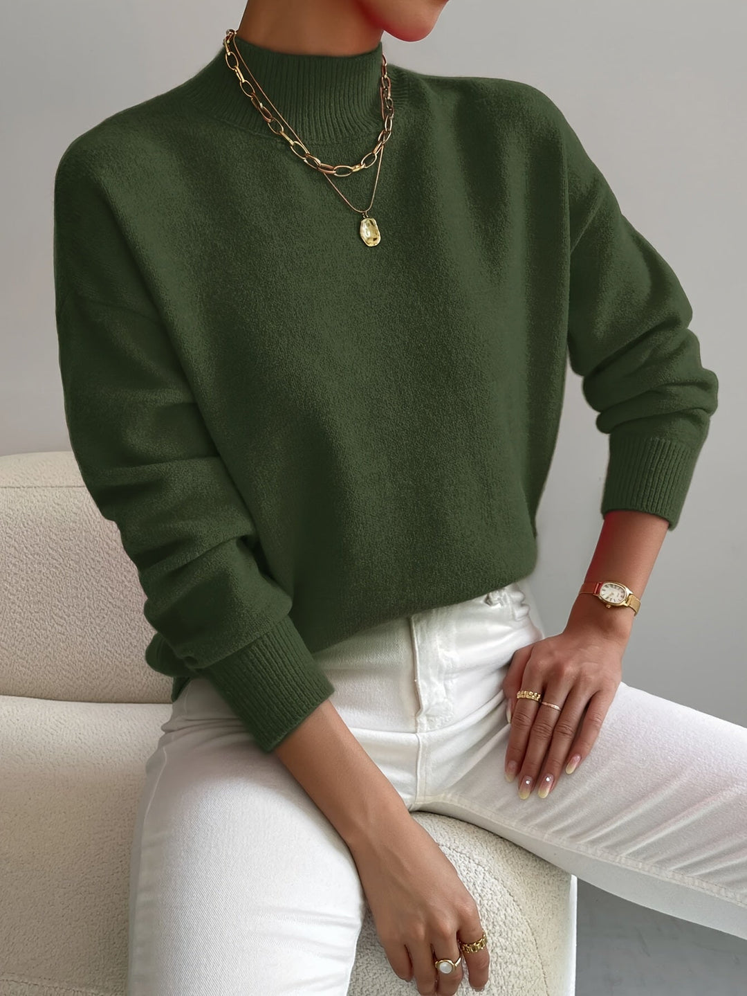 Tara | Mock Neck Sweater