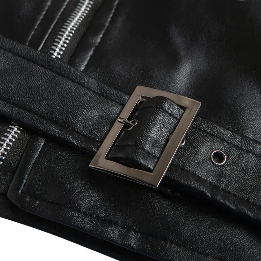 Kevin | Classic Leather Biker Jacket